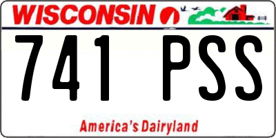 WI license plate 741PSS