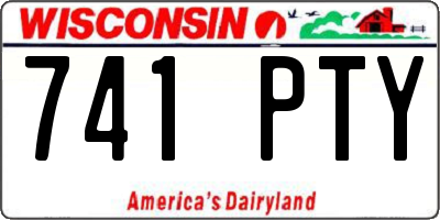 WI license plate 741PTY