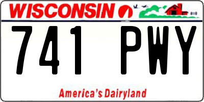 WI license plate 741PWY