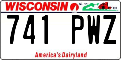 WI license plate 741PWZ
