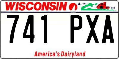 WI license plate 741PXA