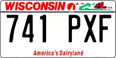 WI license plate 741PXF