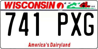 WI license plate 741PXG