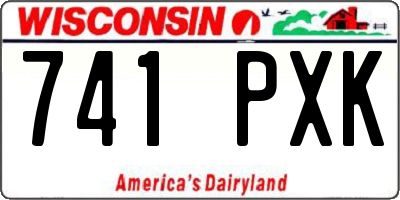 WI license plate 741PXK
