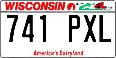 WI license plate 741PXL