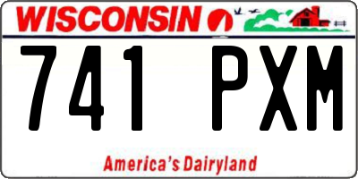 WI license plate 741PXM