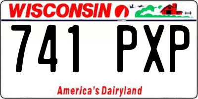 WI license plate 741PXP