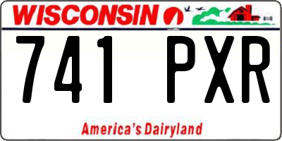 WI license plate 741PXR