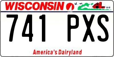 WI license plate 741PXS