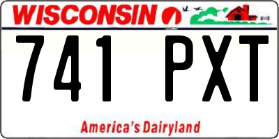 WI license plate 741PXT