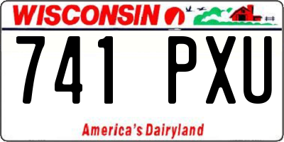 WI license plate 741PXU