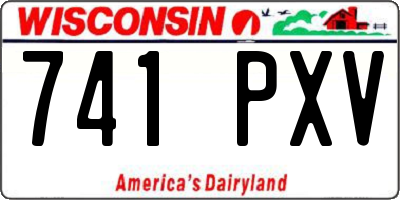 WI license plate 741PXV