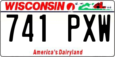 WI license plate 741PXW