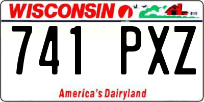 WI license plate 741PXZ