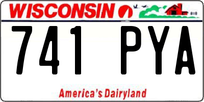 WI license plate 741PYA