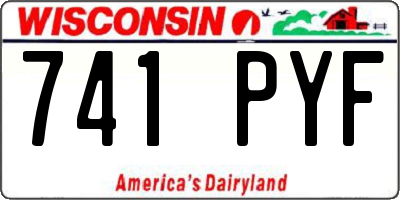 WI license plate 741PYF