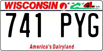 WI license plate 741PYG