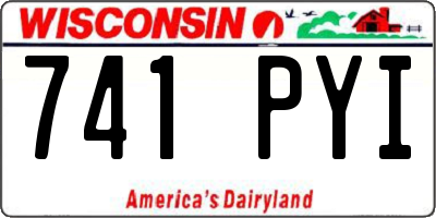 WI license plate 741PYI