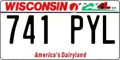 WI license plate 741PYL