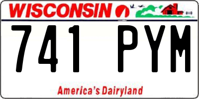 WI license plate 741PYM