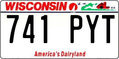 WI license plate 741PYT