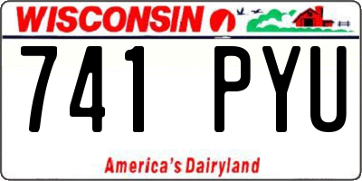 WI license plate 741PYU