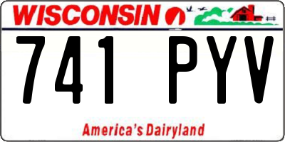 WI license plate 741PYV