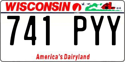 WI license plate 741PYY