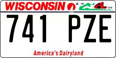 WI license plate 741PZE