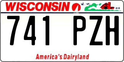 WI license plate 741PZH