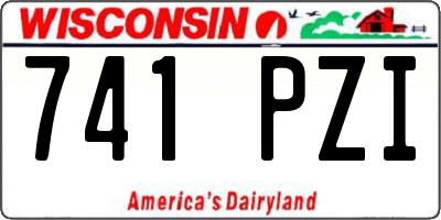 WI license plate 741PZI