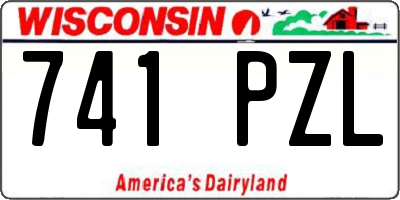 WI license plate 741PZL