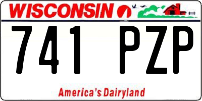 WI license plate 741PZP