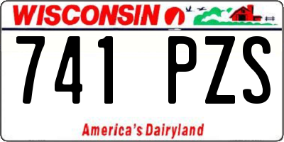 WI license plate 741PZS
