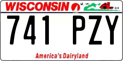 WI license plate 741PZY