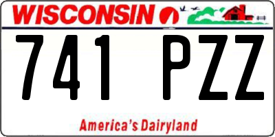WI license plate 741PZZ