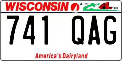 WI license plate 741QAG
