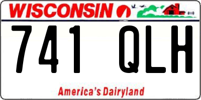 WI license plate 741QLH