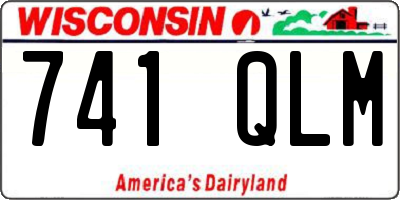 WI license plate 741QLM