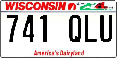 WI license plate 741QLU