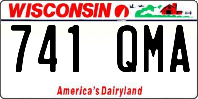 WI license plate 741QMA