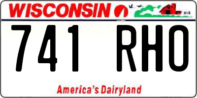 WI license plate 741RHO
