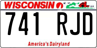 WI license plate 741RJD