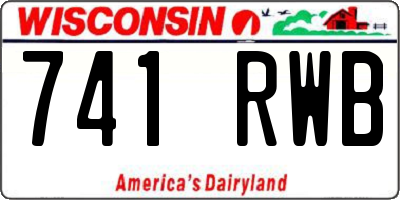 WI license plate 741RWB