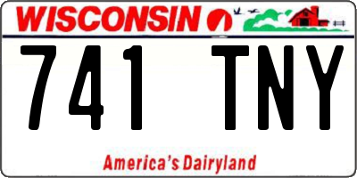 WI license plate 741TNY