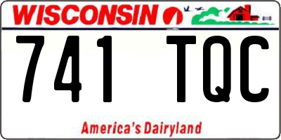 WI license plate 741TQC