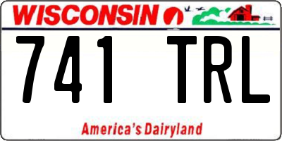 WI license plate 741TRL
