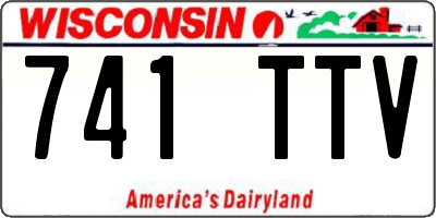 WI license plate 741TTV