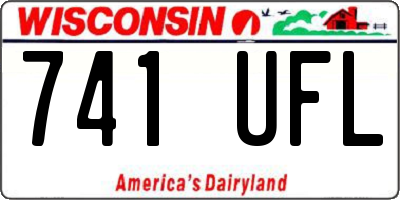 WI license plate 741UFL