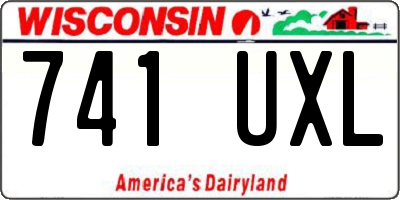 WI license plate 741UXL